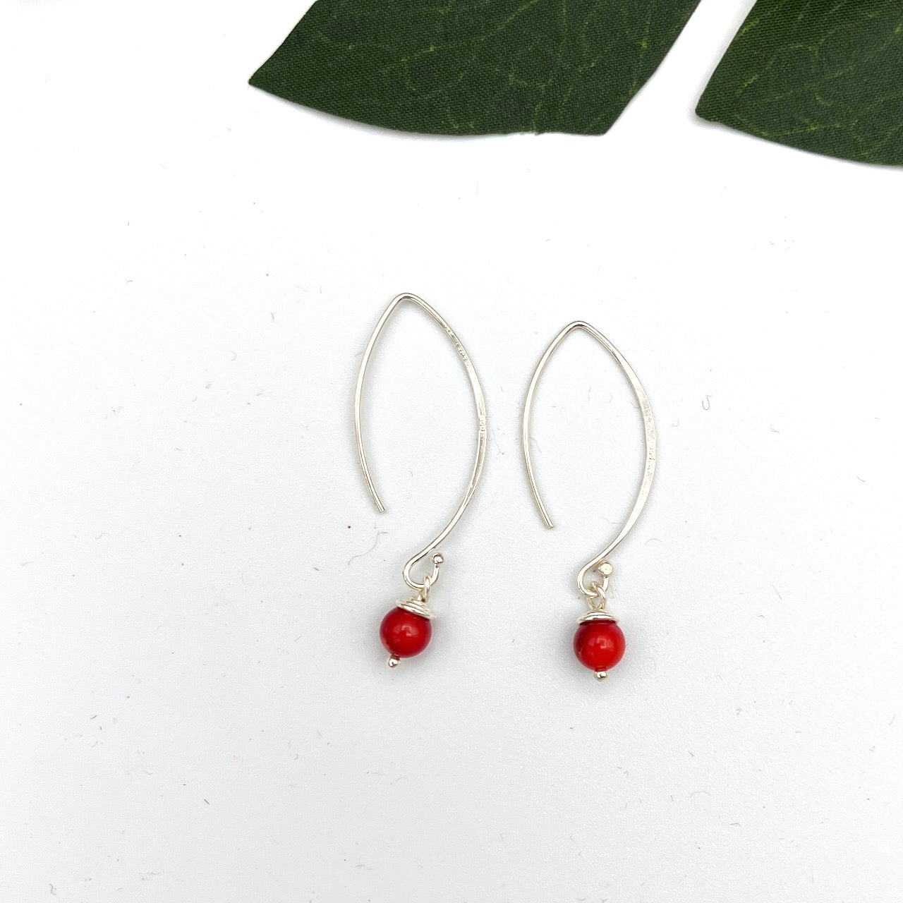 Crescent Sterling Silver Earrings
