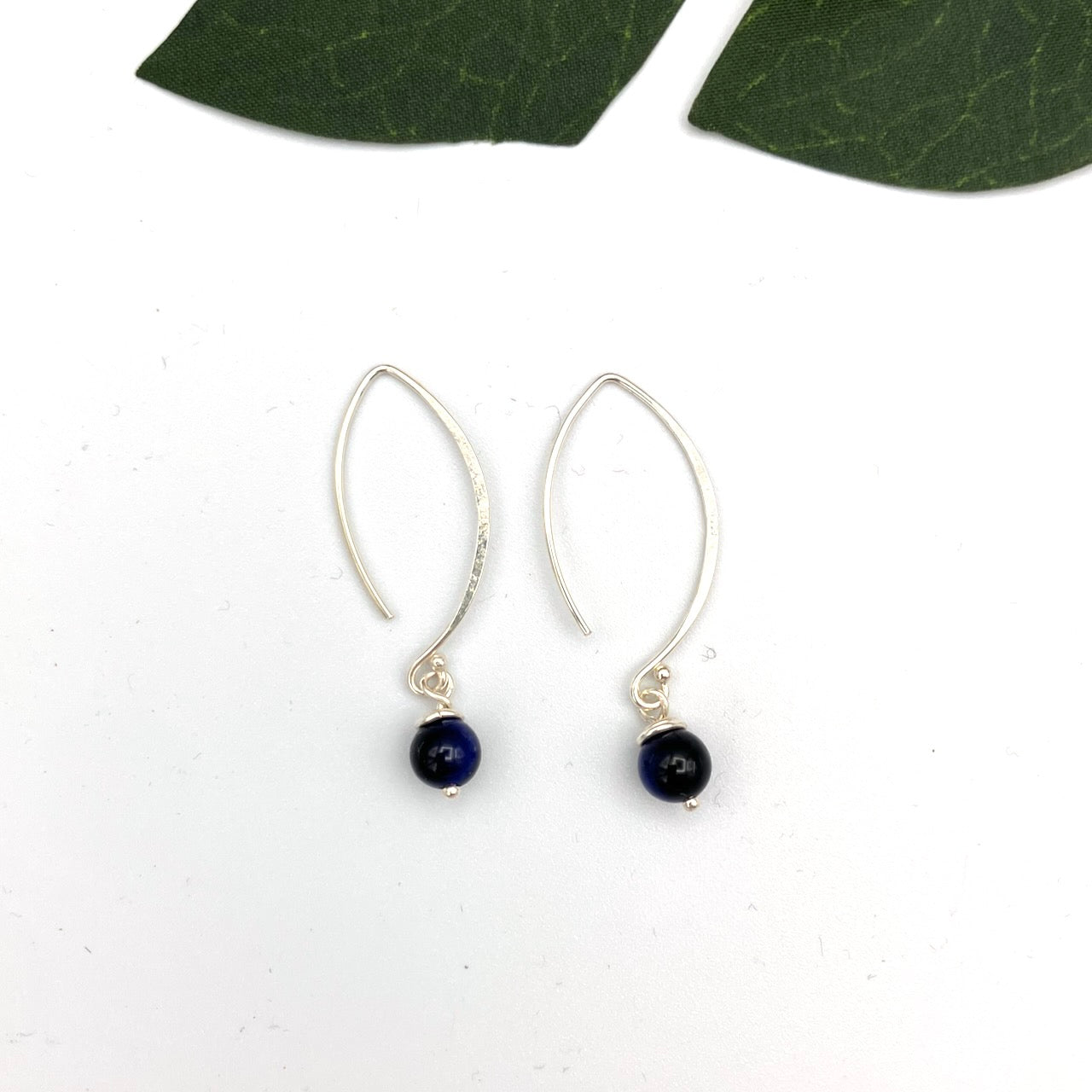 Crescent Sterling Silver Earrings