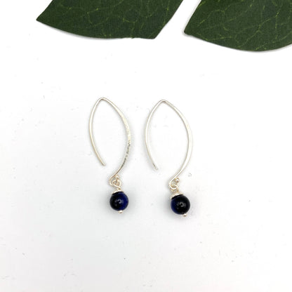 Crescent Sterling Silver Earrings