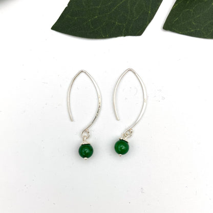 Crescent Sterling Silver Earrings
