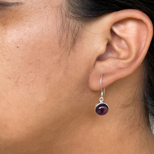Amethyst Sterling Silver Earrings