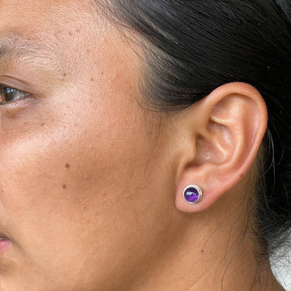 Amethyst Sterling Silver Earrings