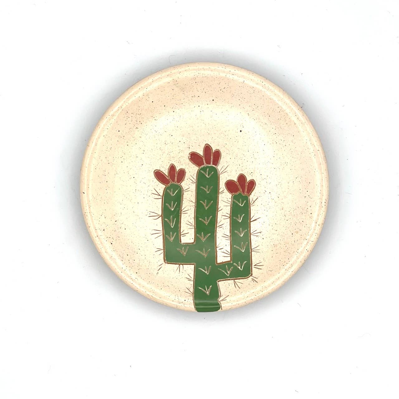 Saguaro Cactus Ceramic Ring Dish