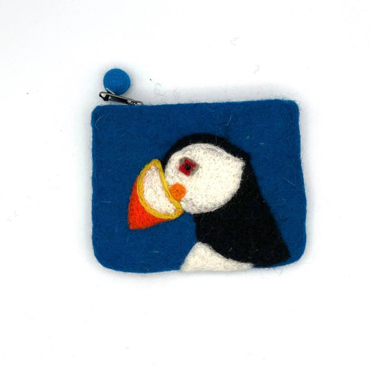 Puffin Felt Coin Purse