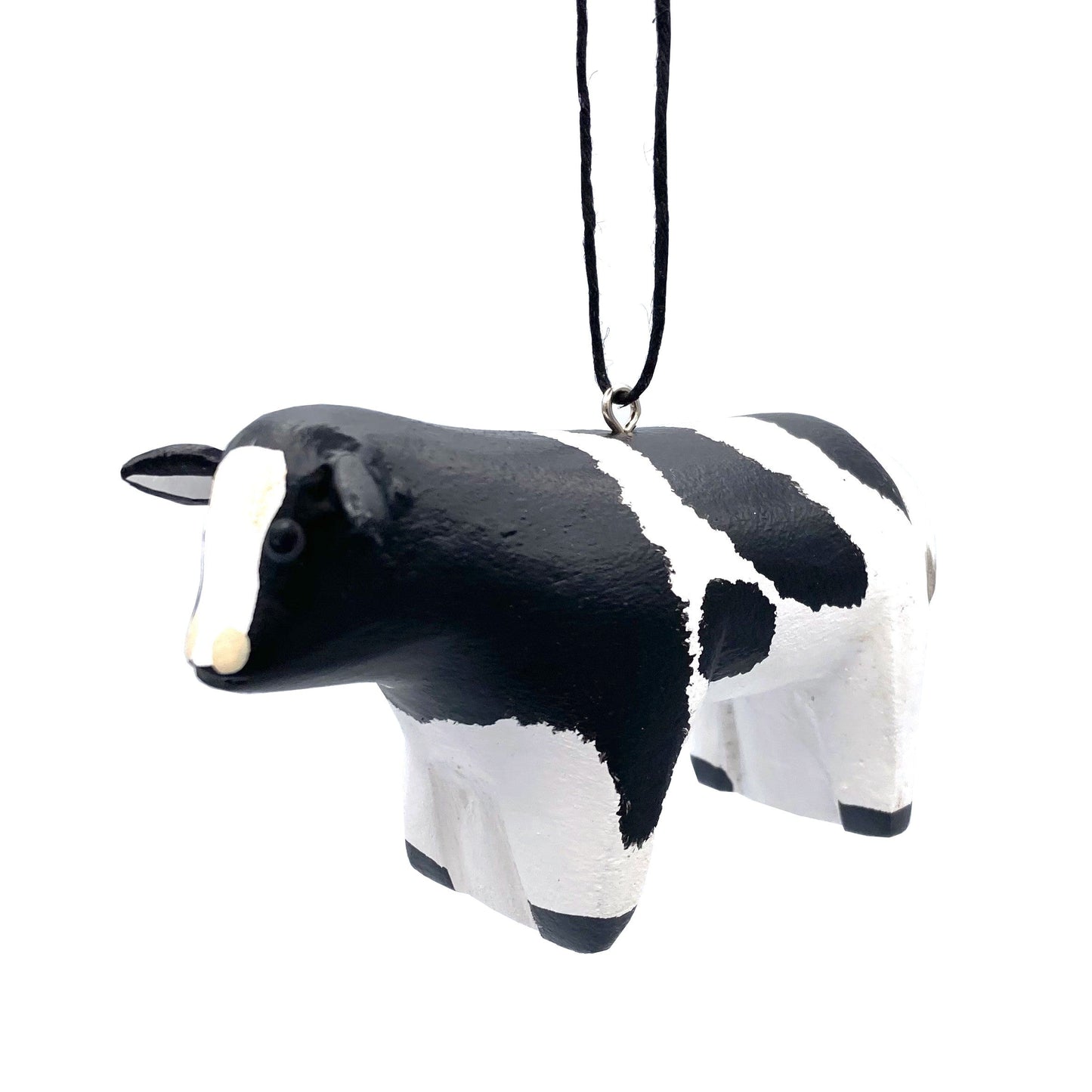 Holstein Cow Balsa Ornament