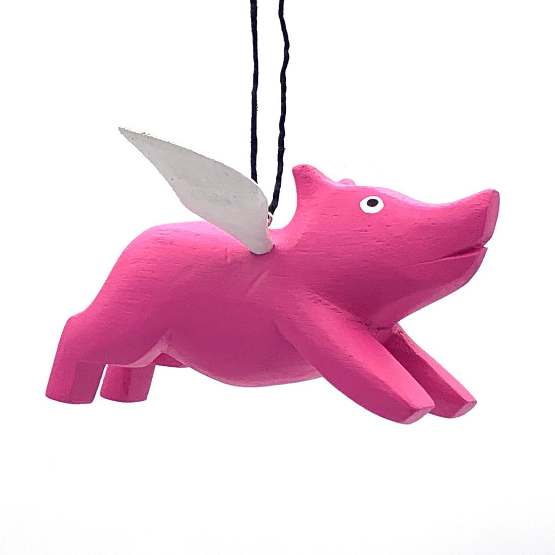 Flying Pig Balsa Ornament
