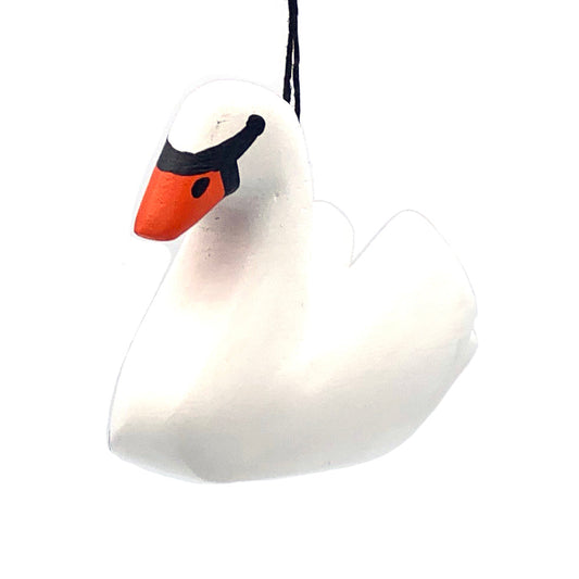 Swan Balsa Ornament