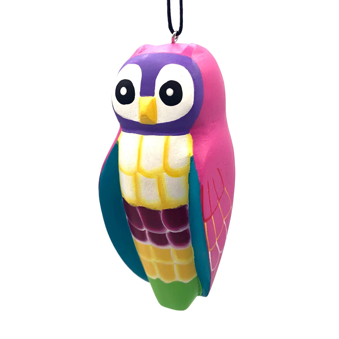 Whimsical Owl Balsa Ornament