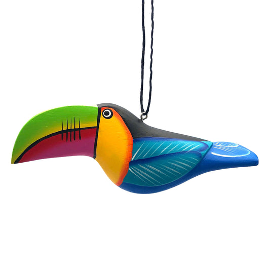 Whimsical Toucan Balsa Ornament